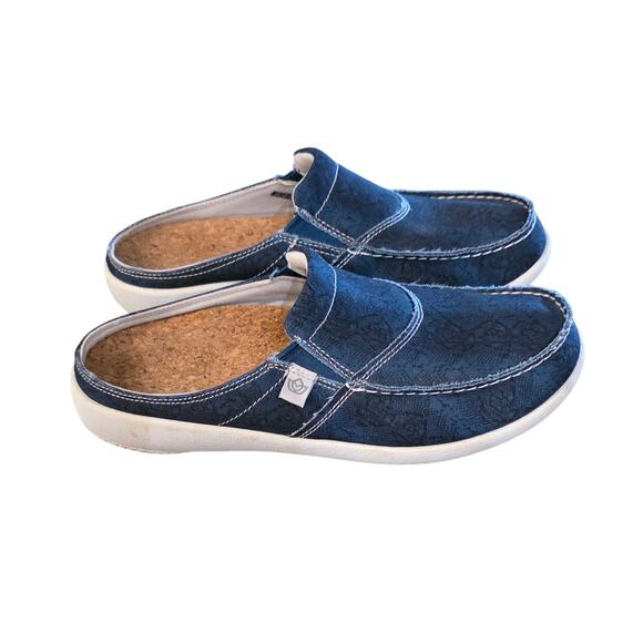 Spenco Siesta Snake Women's Supportive Slide Bluestone Size 8 - Picture 1 of 7